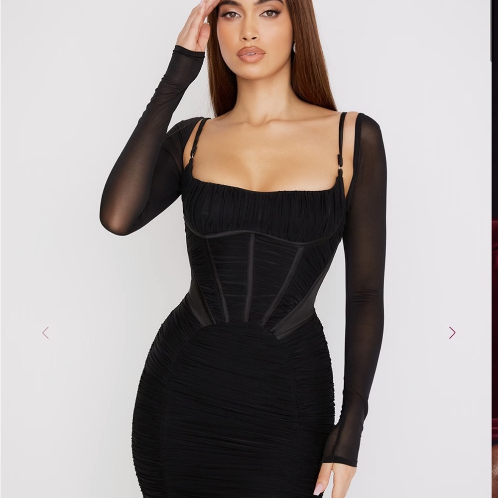 House of CB Black Midi Dress